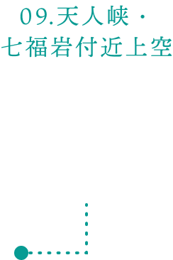 09.天人峡・七福岩付近上空