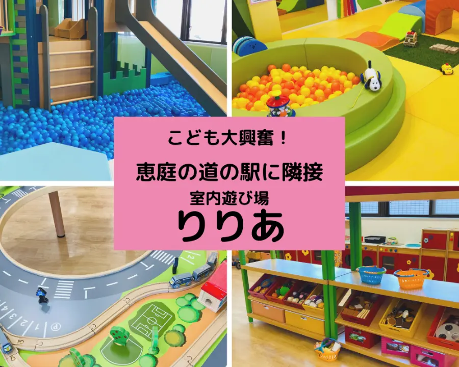 【恵庭】新千歳空港と札幌の中間!子供の遊び場「りりあ」&道の駅【2023年8月更新】