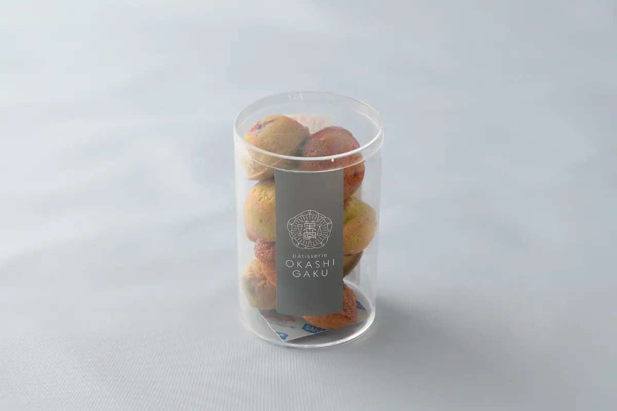 patisserie OKASHIGAKU「抹茶と黒糖のフィナンシェ缶」