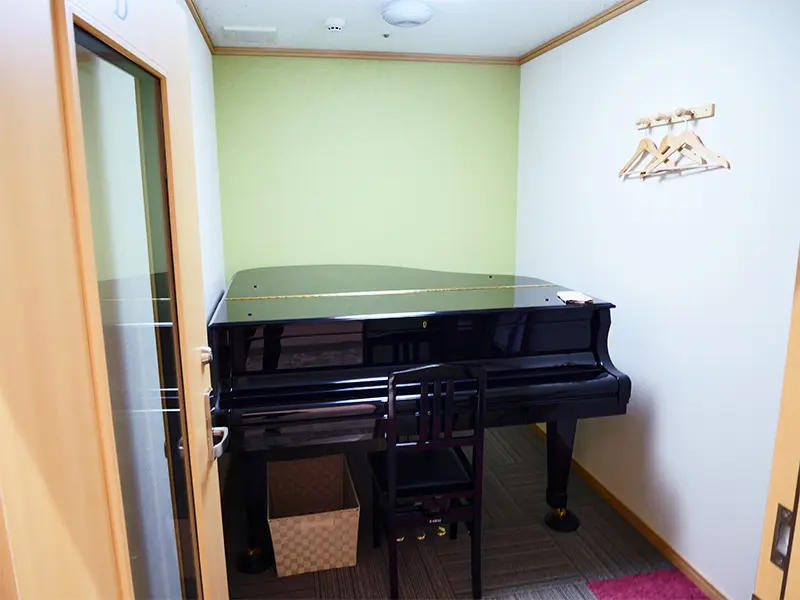 レッスン部屋は完全防音!