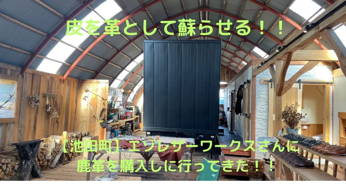池田町】皮を革として蘇らせる！エゾレザーワークスさんに鹿革を購入し