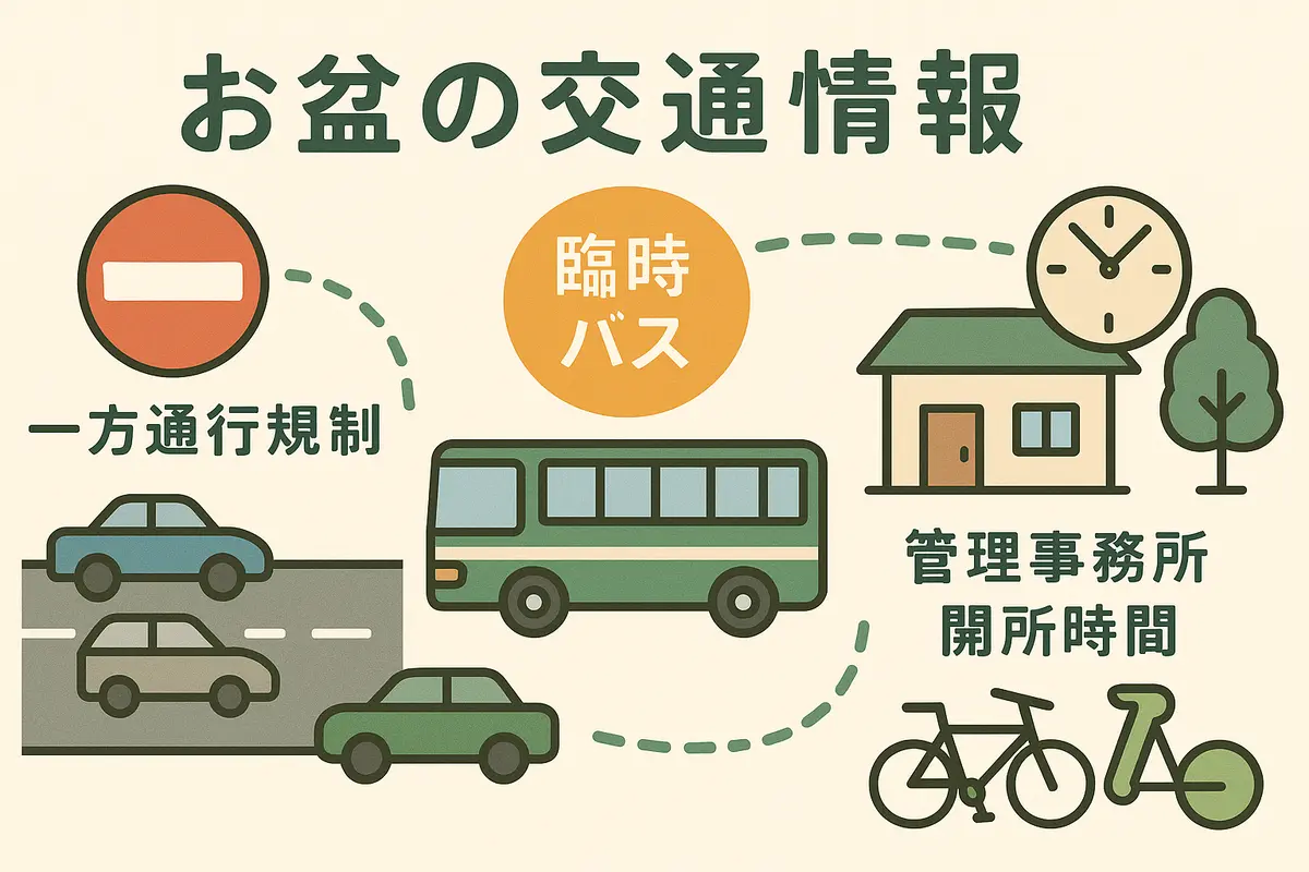【2025年版】札幌市営霊園のお盆対応まとめ|交通規制・臨時バス・開所時間を徹底解説