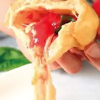 函館ポケットピザ×じゃがいもFACTORY produced by NANAMI「ポケットピザ　マルゲリータ」700円(税込)