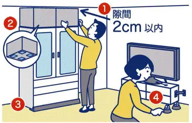 家具を固定しよう