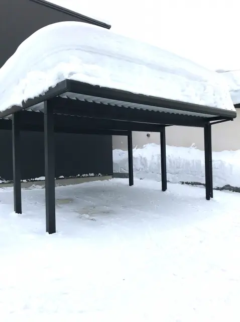 冬のカーポート