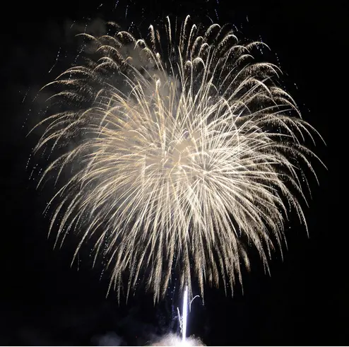 羽幌町花火大会の様子