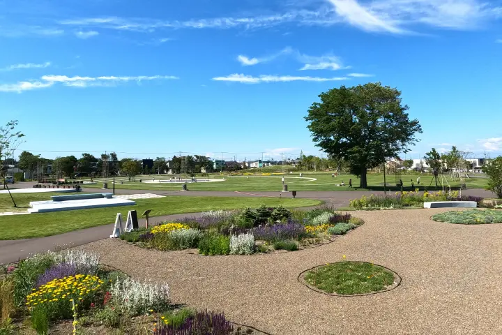 道と川の駅 花ロードえにわの花の拠点「はなふる」