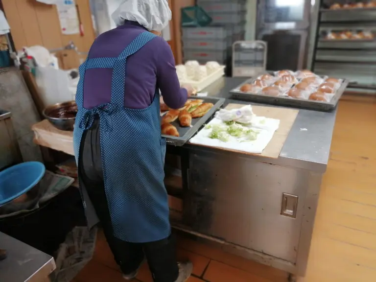 ササミパンの製造工程