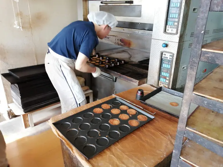 生地が焼き上がったところ