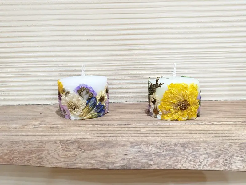 若坊守さん作ボタニカルキャンドル