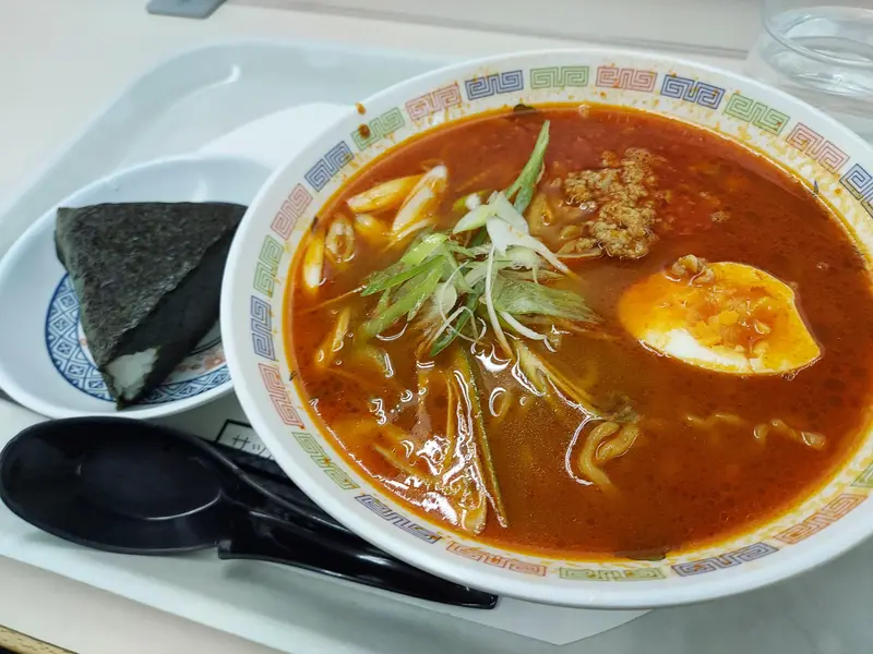 辛味噌ラーメン630円＋セットおにぎり(鮭)100円