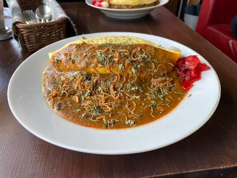 オムレツカレー