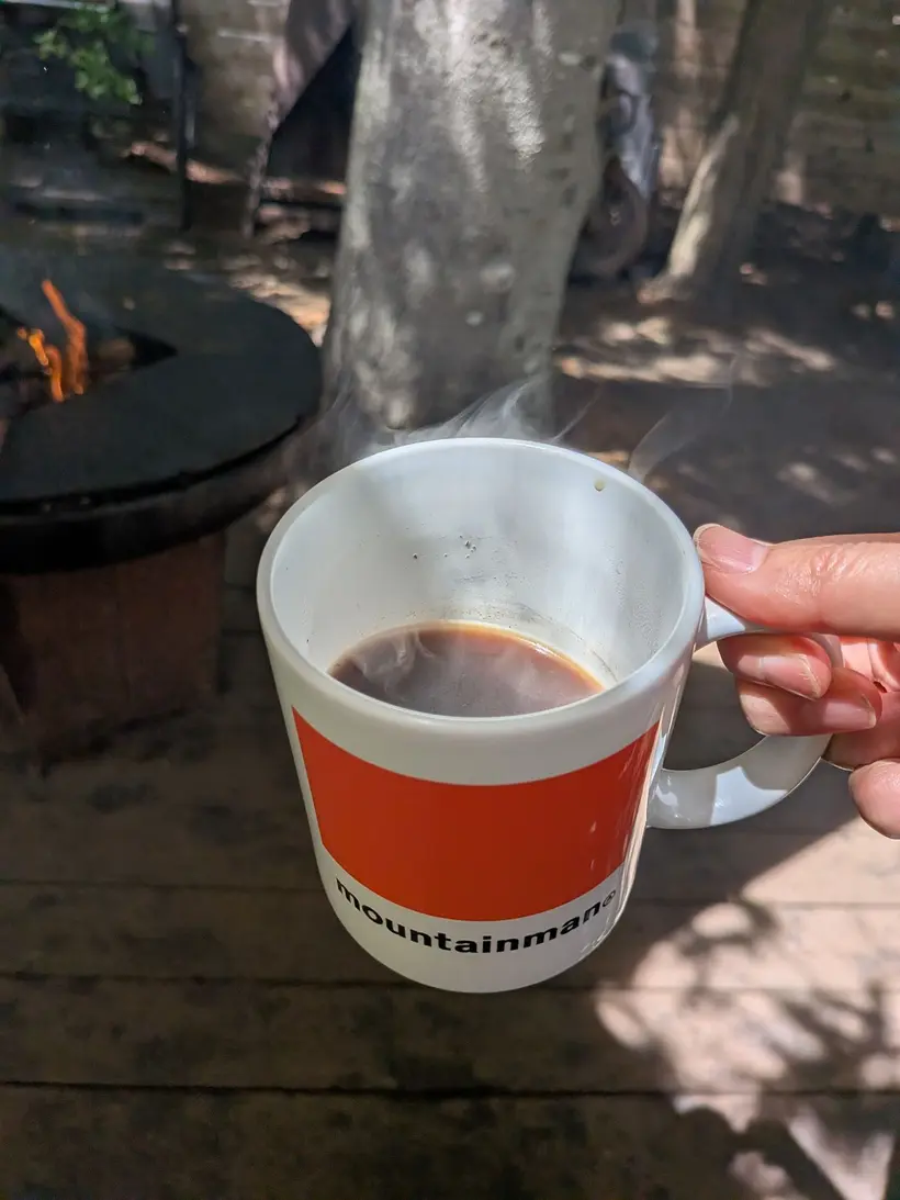 レストランmountainmanのランチセットのコーヒー
