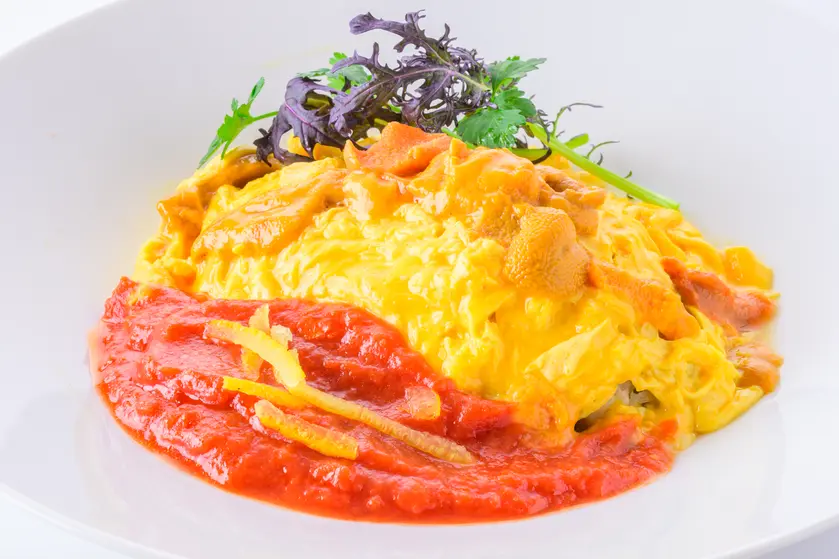 「レストラン カサブランカ」ウニオムライス