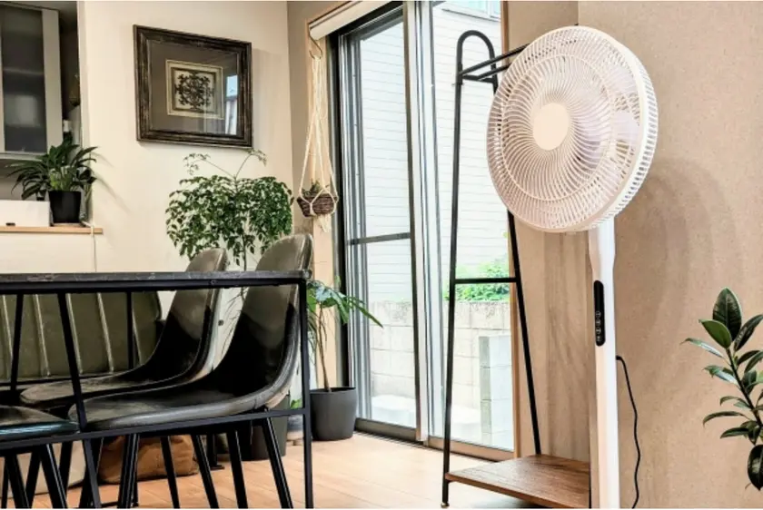 室内にある扇風機