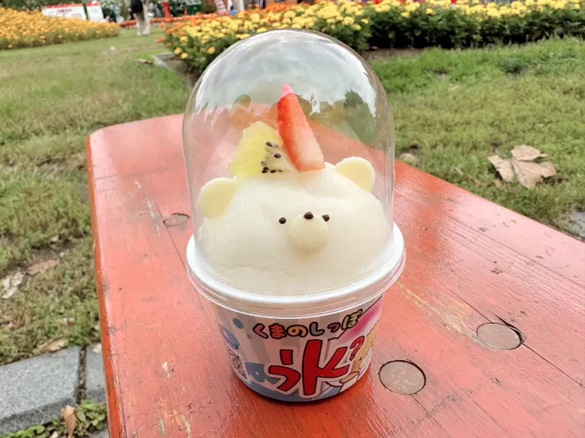 かき氷⁉くまちゃんフルーツ生大福