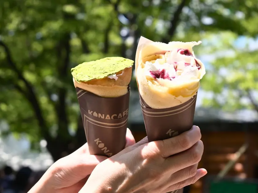 さっぽろライラックまつり6丁目「kona cafe」の米粉クレープ