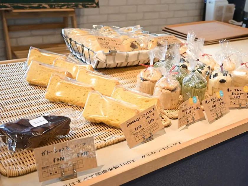 旭川soranokujira米粉のシフォンケーキ、マフィンなど