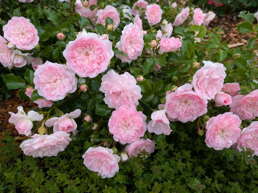 園に入ってすぐに植えられていたバラに見えないバラ