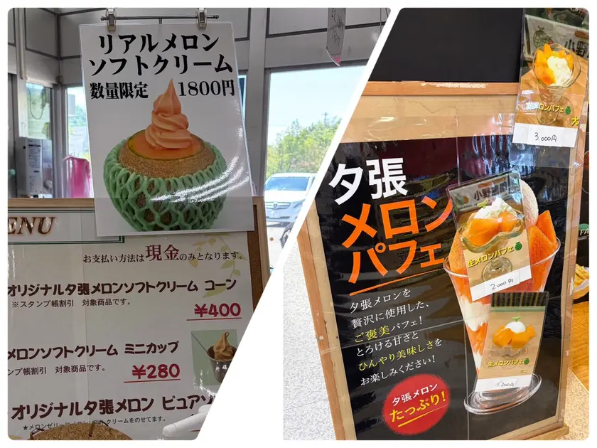 目移りするほどのメロンデザートがありました