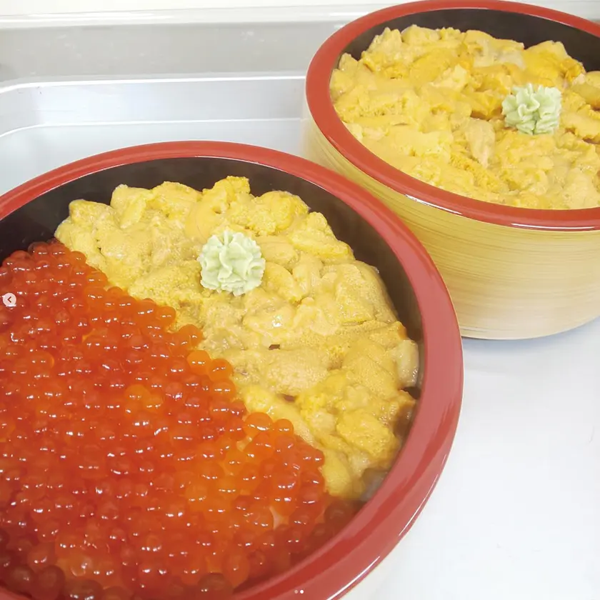 二色丼(生ウニ、イクラ)&生ウニ丼